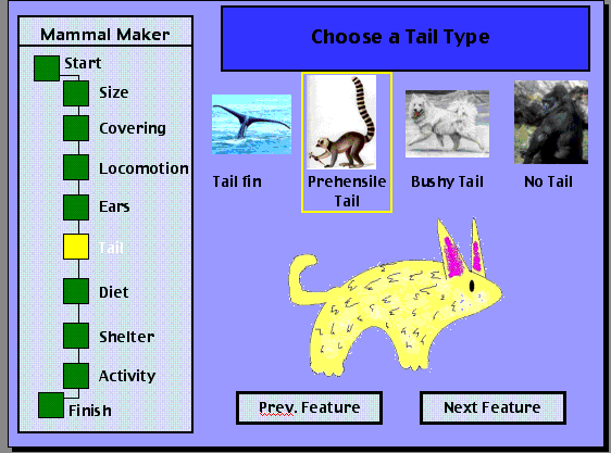 Sample #1 of Mammal Maker simulation by Keri Morgret