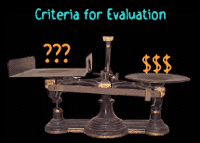 Weighing evaluation criteria